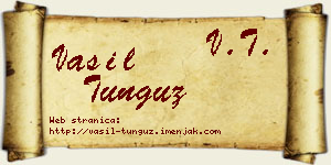 Vasil Tunguz vizit kartica